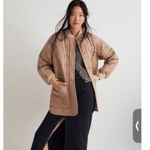 NWT Madewell Quilted Oversized Bomber Jacket